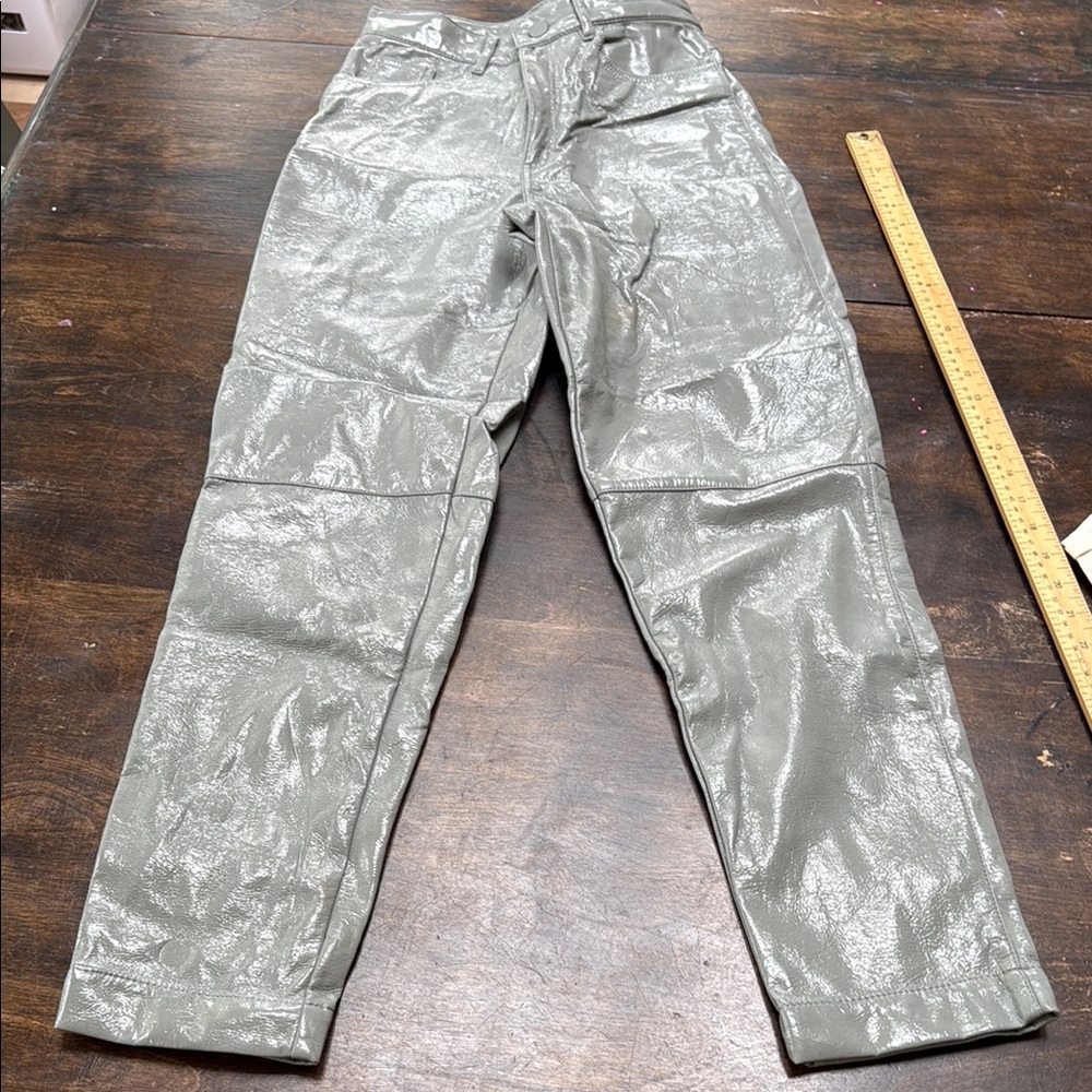 H&M Shiny Gray Pants